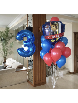 Набор шариков на день рождения с щенячьим патрулем.