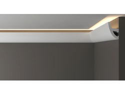 Потолочный плинтус для подсветки DECOR-DIZAYN DD510, из дюрополимера, под покраску, ударопрочный