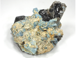 Берилл голубой (Аквамарин), Забайкальский край,Шерловогорское месторождение (82*80*55 мм, 301 г) №25233