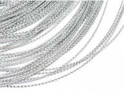 шнур металлизированный 0,8 мм (цвет серебро)