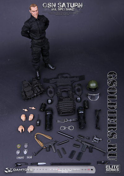 Спецназ "Сатурн" - коллекционная фигурка 1/6 OSN Saturn Jail Spetsnaz - FSIN Special Police (78024) - DamToys