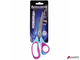 Ножницы BRAUBERG «Extra 3D», 216 мм, ассиметричные, ребристые резиновые вставки, бирюзово-фиолетовые.     236453
