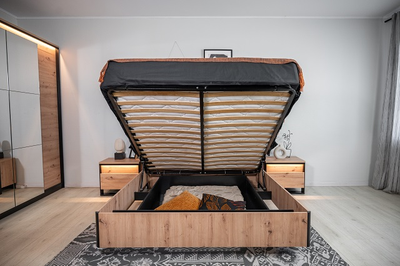 Спальня ТРИНИТИ - Кровать 160 с подъемным механизмом