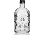 бутылка, череп, ром, абсент, джин, водка, алкоголь, красивая бутыль, черепок, skull, скелет, стекло