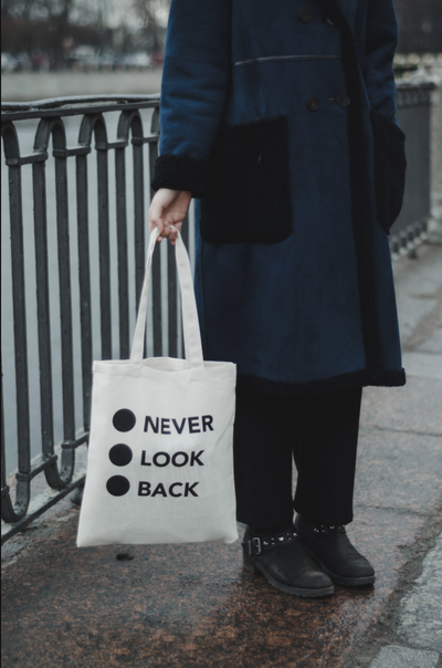 Сумка шоппер из плотного хлопка с надписью от интернет магазина Bagcom