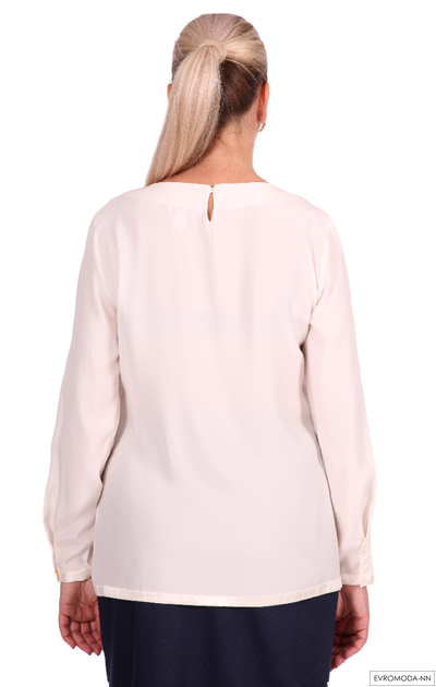 Блузка белая Бина-F (Акция) (42)