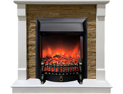 Электрокамин Моника WT M4 с очагом Fobos