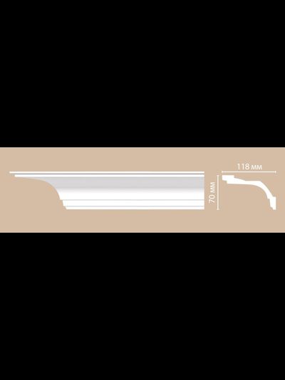 Потолочный плинтус из полиуретана с гладким профилем DECOMASTER (Декомастер) - 96220 (70х118х2400мм)