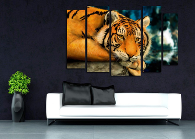 Модульная картина "Грустная кошка"