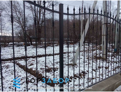 Кованые раздвижные ворота металлические