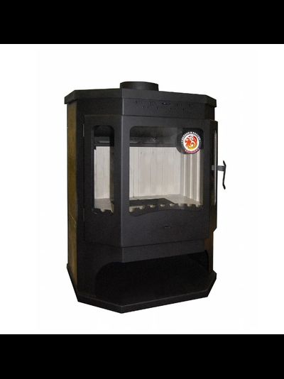 Печь БАВАРИЯ ПРИЗМАТИК с плитой и теплообменником