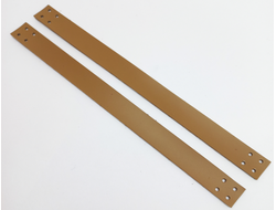 Ручки для сумки кожаные 25 см пришивные пара цвет горчица