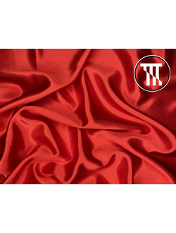 Атлас стрейч, цв. Красный