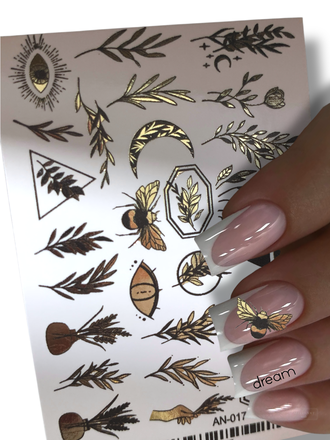 Фольгированные слайдеры Золото AN-017