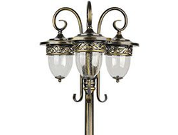 Садово-парковые светильники KRAKOW 1-3L(столб 3 фонаря )