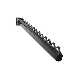 (ТU011) Кронштейн наклонный на овальную трубу, с усиленными захватом, 390 мм.