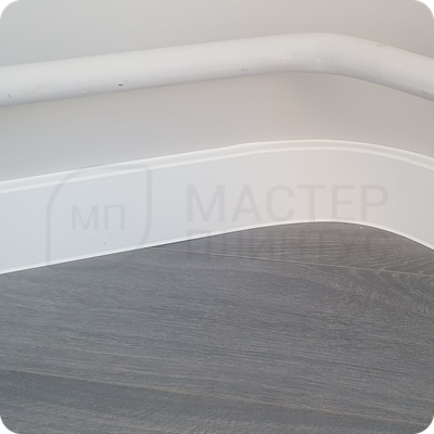 Плинтус ХДФ Dollken Cubu Flex Life 80мм Х 2,5 м Белый RAL 9003