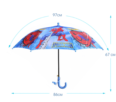 Зонт детский для мальчиков "Человек Паук" (Spider Man)
