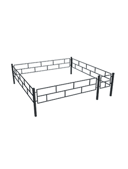 Оградка на могилу прямоугольники