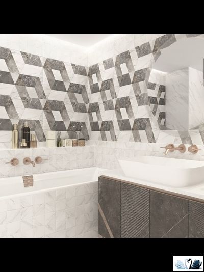 Плитка настенная Gracia Ceramica Celia white wall 03 square 25 х 60 см мрамор