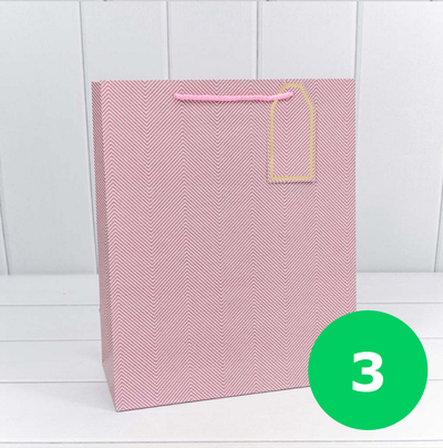 Пакет подарочный "Зигзаги" (микс), 26*32*13 см