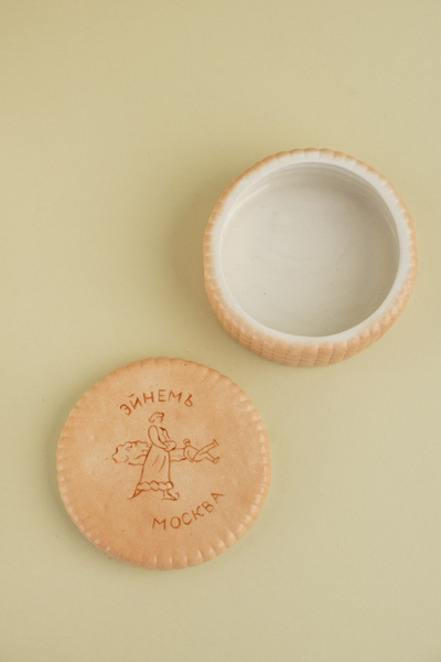 Шкатулка "Печенье", круглая