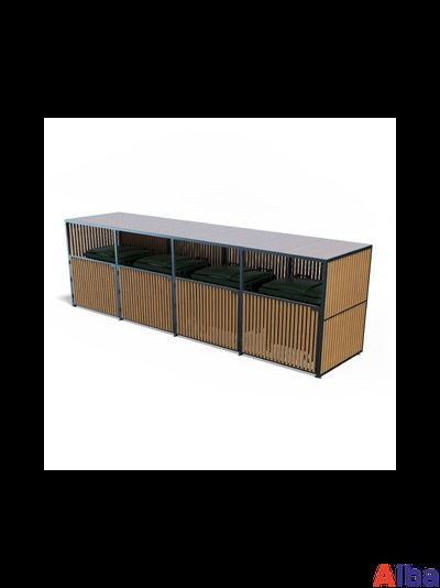 Контейнерная площадка на 3-5 контейнера