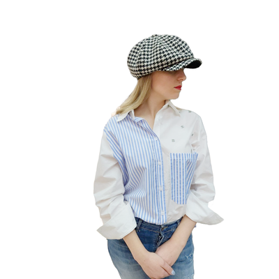 Кепка Alfonso D ' Este 41985 черно - белая