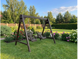 Детские деревянные качели из дерева "Дуэт"