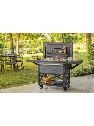 Стол-бар (Patio Cooler &amp; Beverage Cart) серый