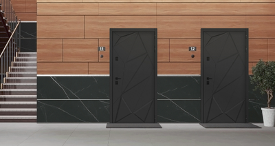 Стальная дверь   Обсидиан 3D (адаптированная замковая часть). Заказная модель.
