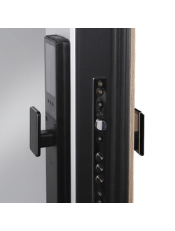 Стальная дверь   Конструктор с зеркалом (биометрический замок Smart lock Y12)