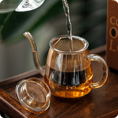 Чайник Бэйдачи (Северная история, стекло) ручной работы