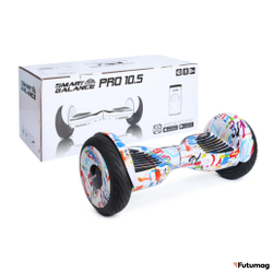 Гироскутер Smart Balance PRO 10.5  РСТ белый граффити