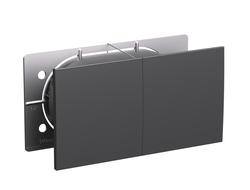 Розетка двойная 2+2Р+Е со сдвижными крышками, базальт - Systeme Electric - AtlasDesign - ATN001428