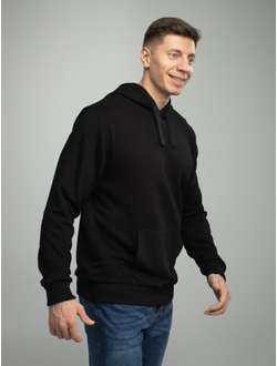 FUTBITEX ТОЛСТОВКА ХБ ЧЕРНЫЙ БЕЗ НАЧЕСА размер 48 (M)