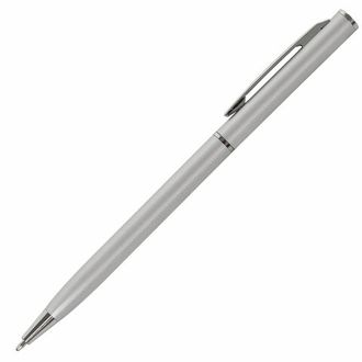 Ручка бизнес-класса шариковая BRAUBERG "Delicate Silver", корпус серебристый, узел 1 мм, линия письма 0,7 мм, синяя, 141401