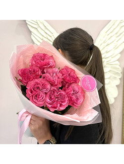 7 МАЛИНОВЫХ ПИОНОВИДНЫХ РОЗ