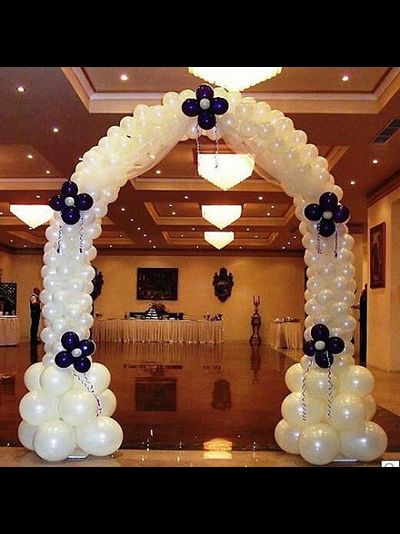 арка двухцветная на каркасе