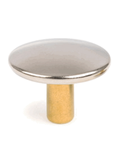 Шляпка кнопки DOT Bainbridge G141 6.5мм из никелированной латуни