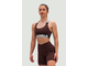 Топ MEDIUM-SUPPORT CRISS CROSS SPORTS BRA ICONIC 230 Шоколадный