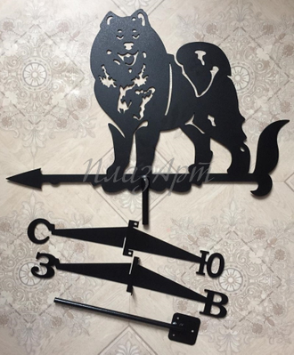 флюгер на крышу Собака