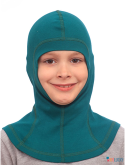 Шапка-шлем 23301-02 95%хлопок 5%лайкра, зеленый 50-52