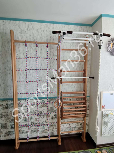 Спортивный комплекс KARUSSELL Arnold + ТРЕНАЖЕР KARUSSELL HARMONIE 2 вид спереди