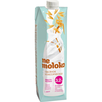 Напиток овсяный Nemoloko с кальцием и витаминами 3.2% 1 л