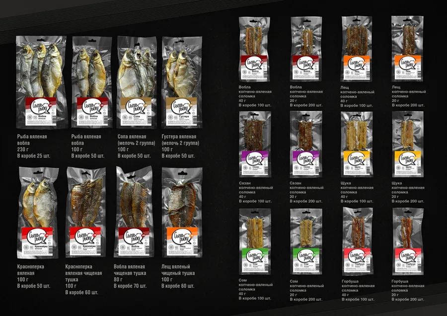 снеки к пиву: соломка рыбная и рыба вяленая "Съешь рыбку"