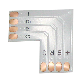 Коннектор Ecola соед плата T для зажим разъема 4-х конт SMD5050 (цена за уп. 5шт.) SC41FTESB