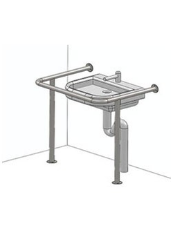 Поручень опорный для раковины