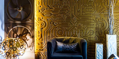 Гипсовая панель EX-MACHINA platinum артикул M-0045-pl