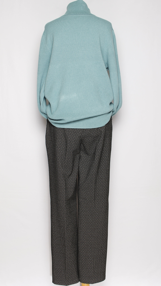 Свитер  хомут "ГЛАДКИЙ ВОРОТ"  бежевый, молочный, чёрный, серый, морская волна, коралл р.46-52